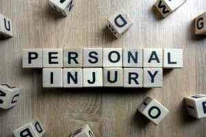 graphic that spells personal injury